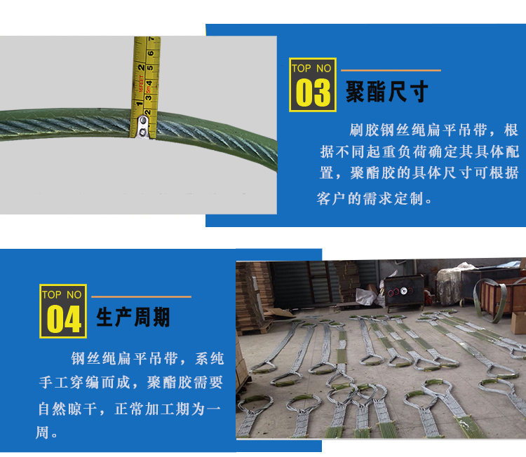 扁平聚酯鋼絲繩